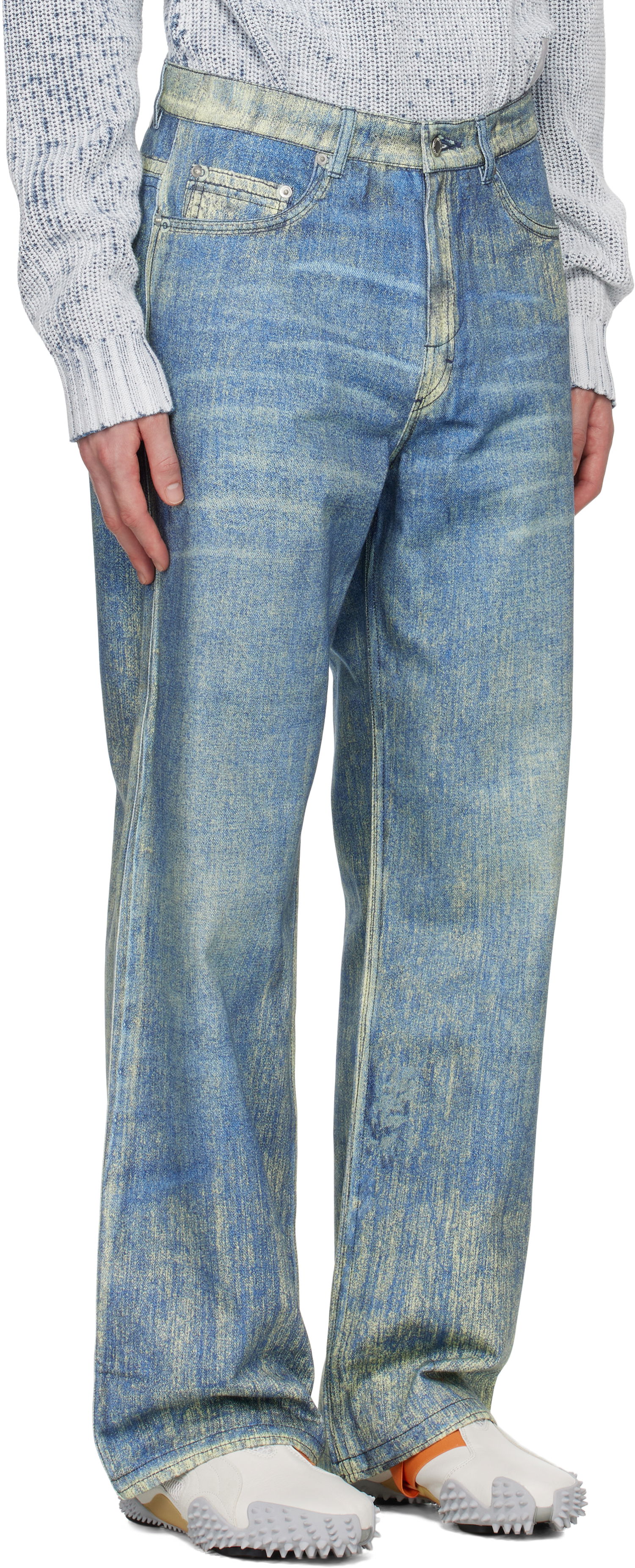Džínsy Camper Camperlab Paint Print Jeans Modrá | AU00022-002, 1