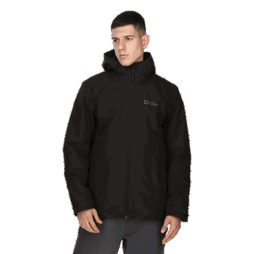 Bunda Jack Wolfskin TAUBENBERG 3-in-1 Jacket Čierna | 1115311-6001