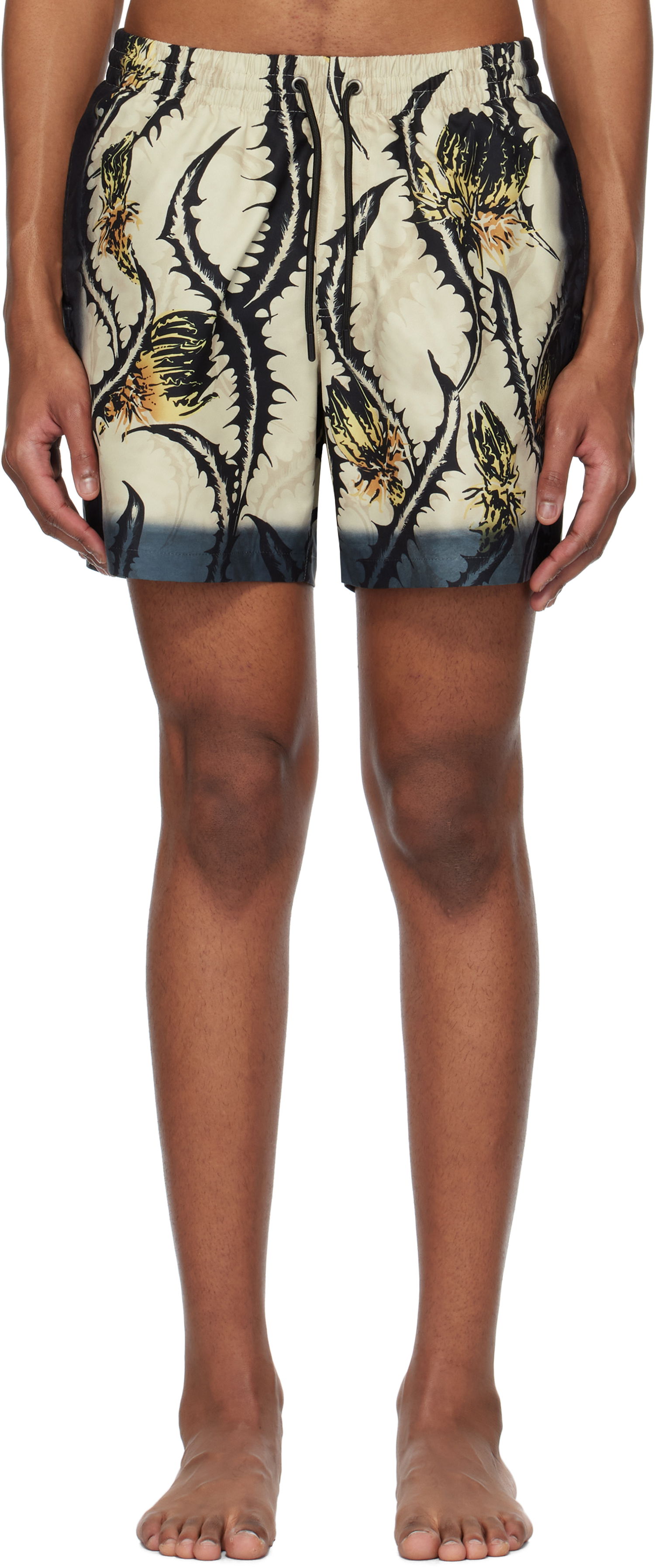 Plavky Dries Van Noten Dries Van Noten Printed Swim Shorts Béžová | 251-022500-1436, 0