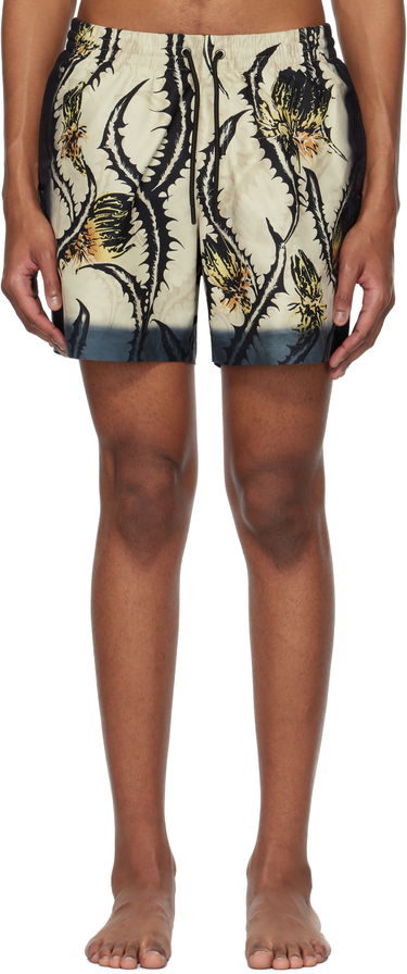 Plavky Dries Van Noten Dries Van Noten Printed Swim Shorts Béžová | 251-022500-1436, 0