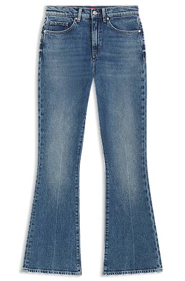 Džínsy BOSS Flared Skinny-Fit Stretch Denim Jeans Modrá | 50541493, 0