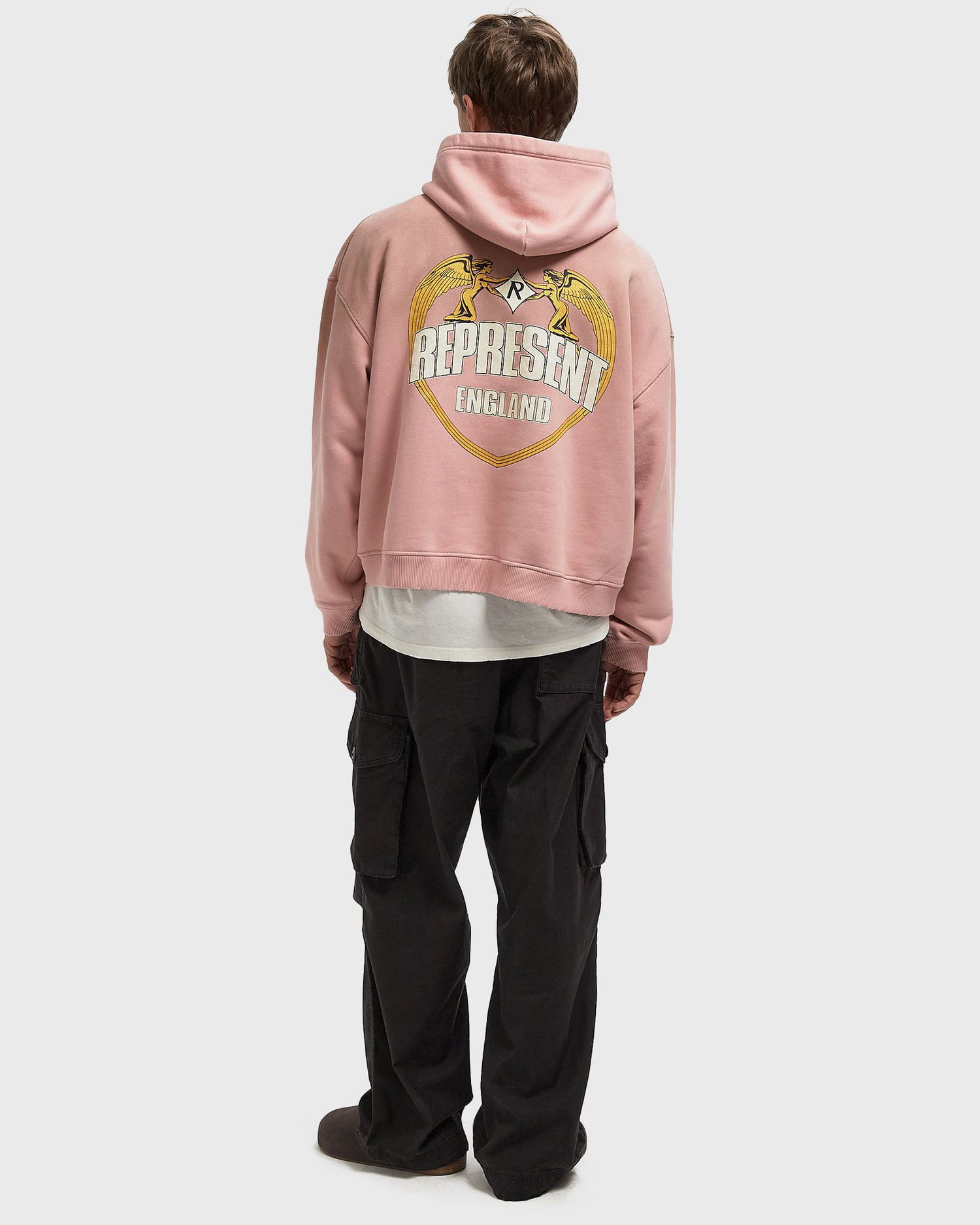 Mikina Represent Clo Angel Border Hoodie Ružová | MLM100368-24, 1