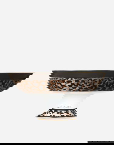 Home decor Dolce & Gabbana Dolce & Gabbana Porcelain Leopard Print Fruit Serving Bowl Rôznofarebný | TCC193TCAMUUL003, 0