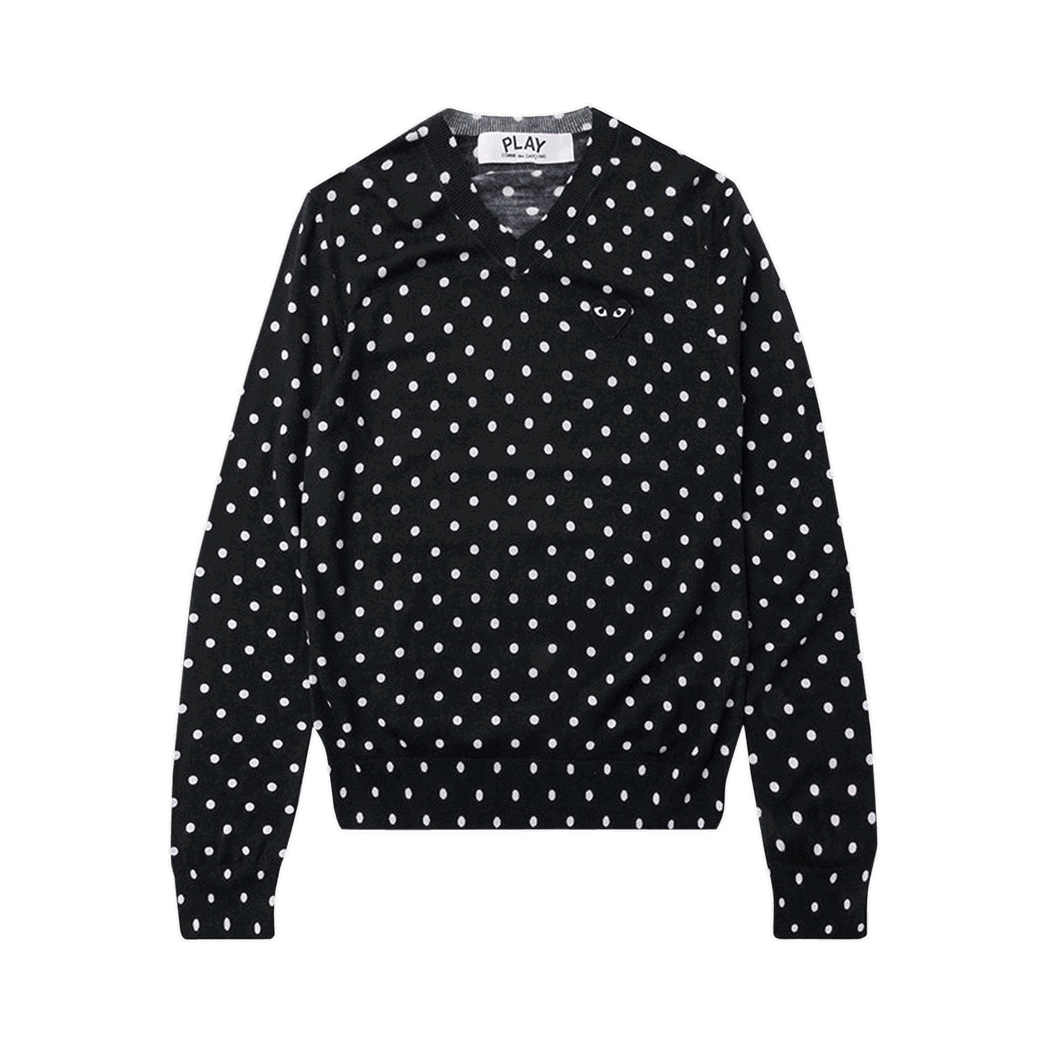Sveter Comme des Garçons PLAY Polka Dot Crewneck Navy | az n036 051 2, 0