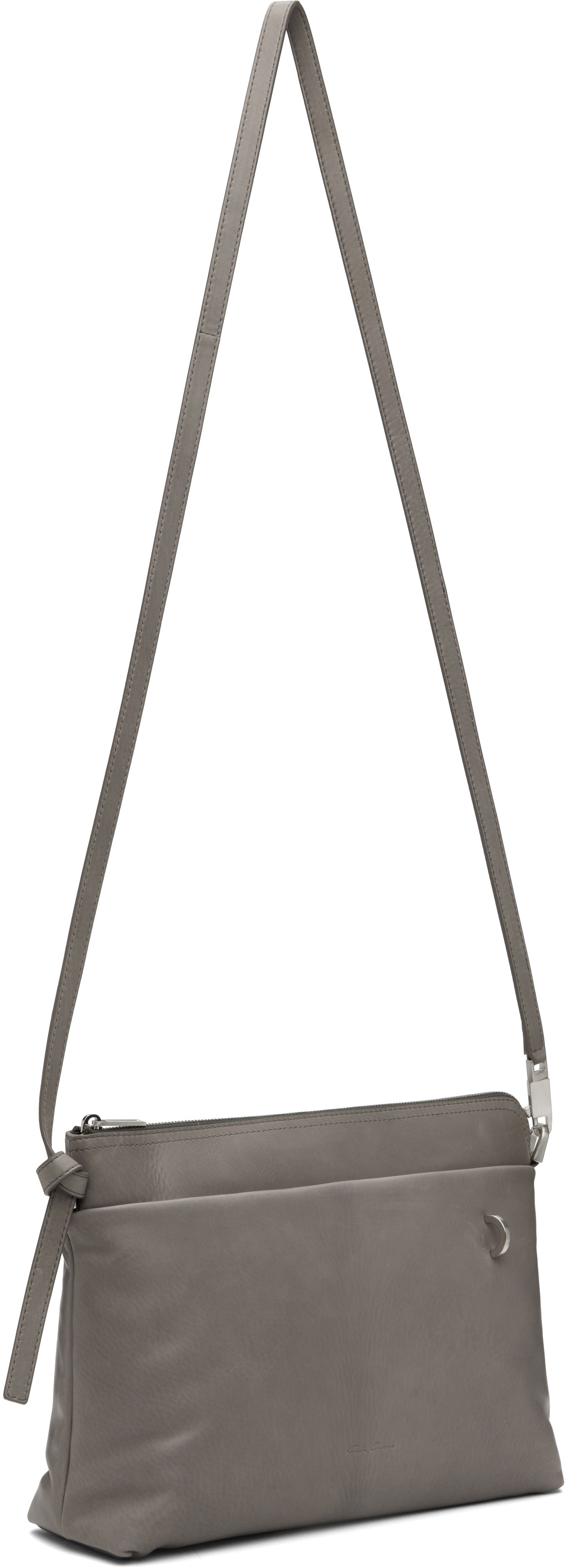 Taška cez rameno Rick Owens Rick Owens Concordians Adri Flat Crossbody Bag Šedá | RA02E0727 LCAPA, 1