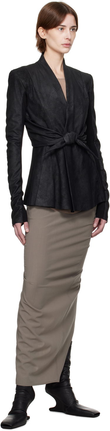 Sukňa Rick Owens Rick Owens Hollywood Soft Pillar Maxi Skirt Hnedá | RP01E7331 WLP, 3