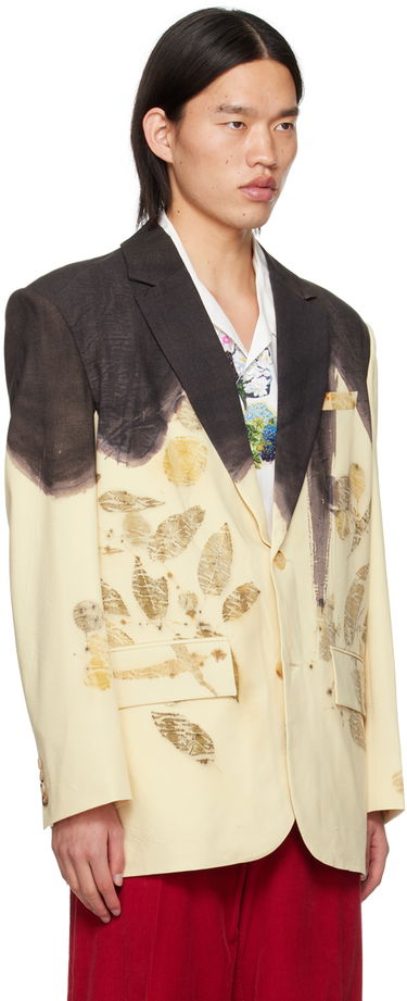 Bunda Feng Chen Wang Feng Chen Wang Plant-Dyed Blazer Béžová | FMS17JK11, 1