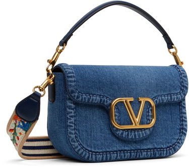Kabelka Valentino Valentino Garavani Alltime Denim Shoulder Bag Modrá | 6W2B0N20XEY, 1