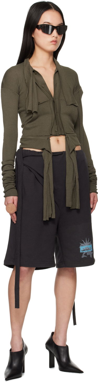 Košeľa Ottolinger Ottolinger Extended Trim Cardigan Zelené | 10560030601, 3