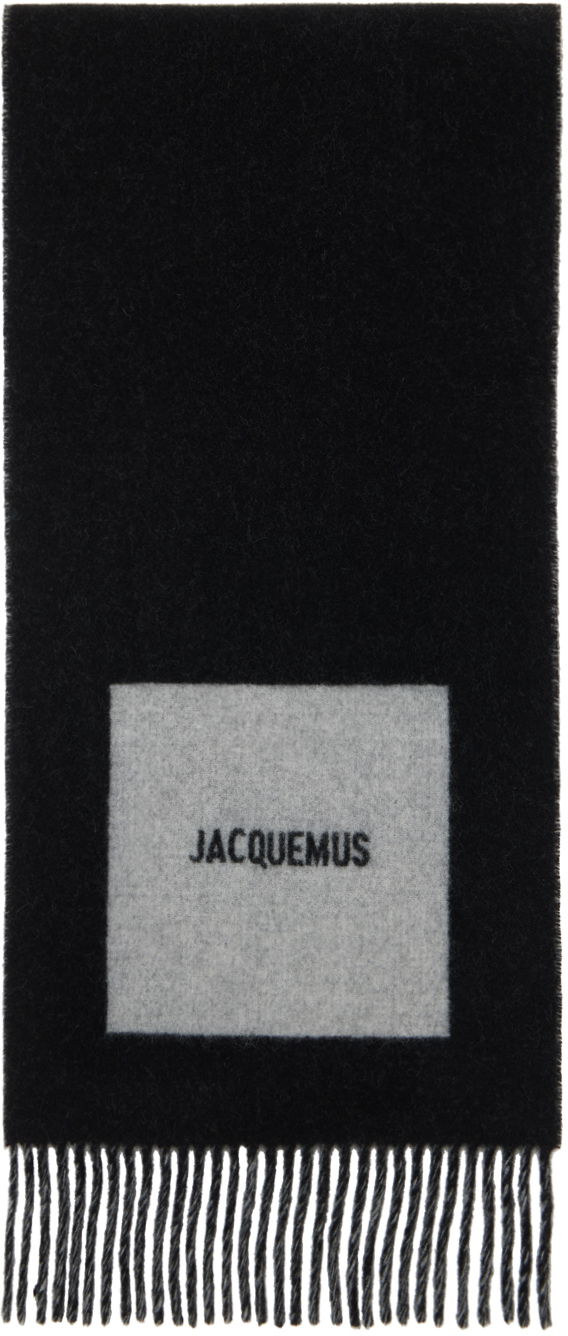 Šál Jacquemus Square Scarf Čierna | 24H246AC687-5202, 0