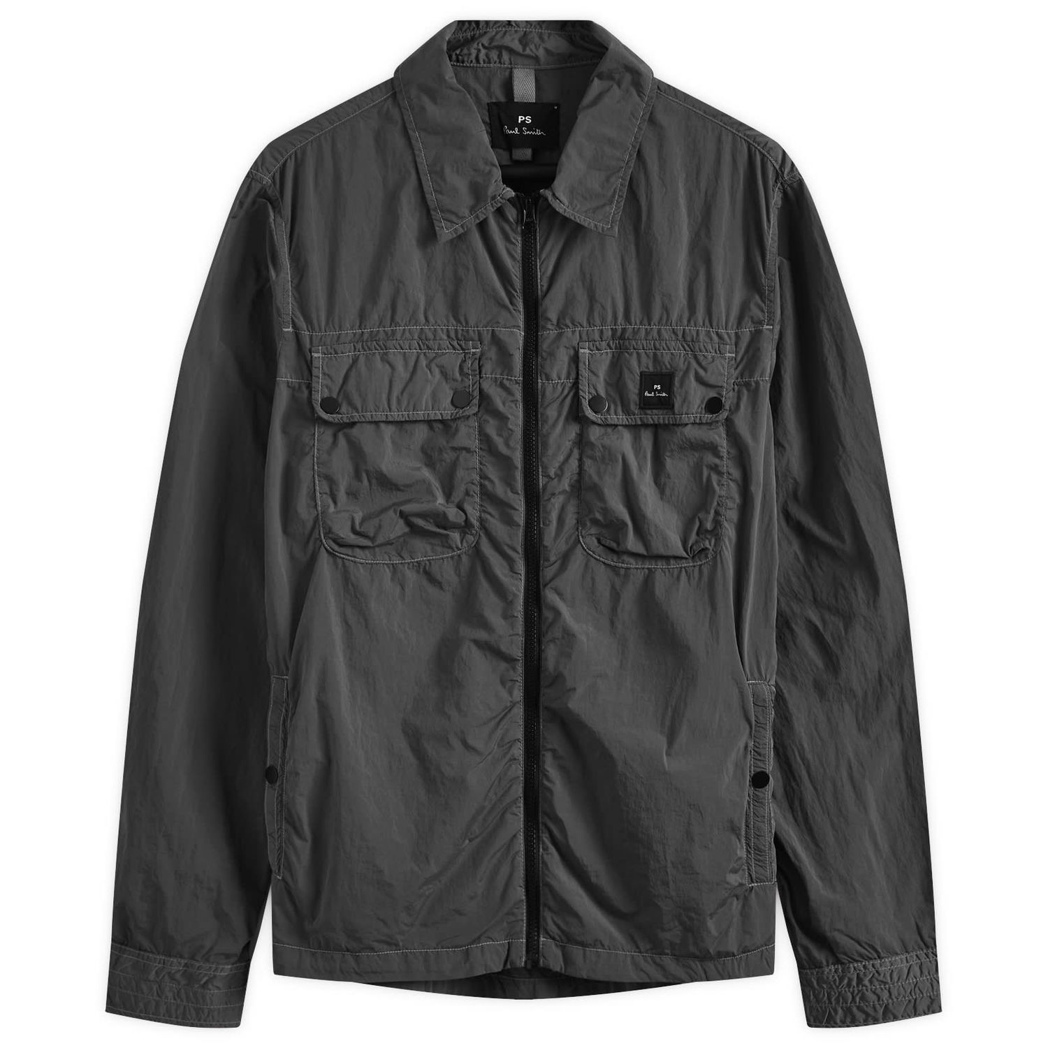 Vetrovka Paul Smith PS by Paul Smith Zip-Front Nylon Jacket Šedá | M2R-023Z-N22158-79, 0