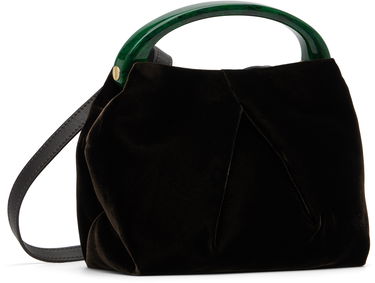 Kabelka Dries Van Noten Dries Van Noten Velvet Top Handle Bag Hnedá | 252-011524-653, 2
