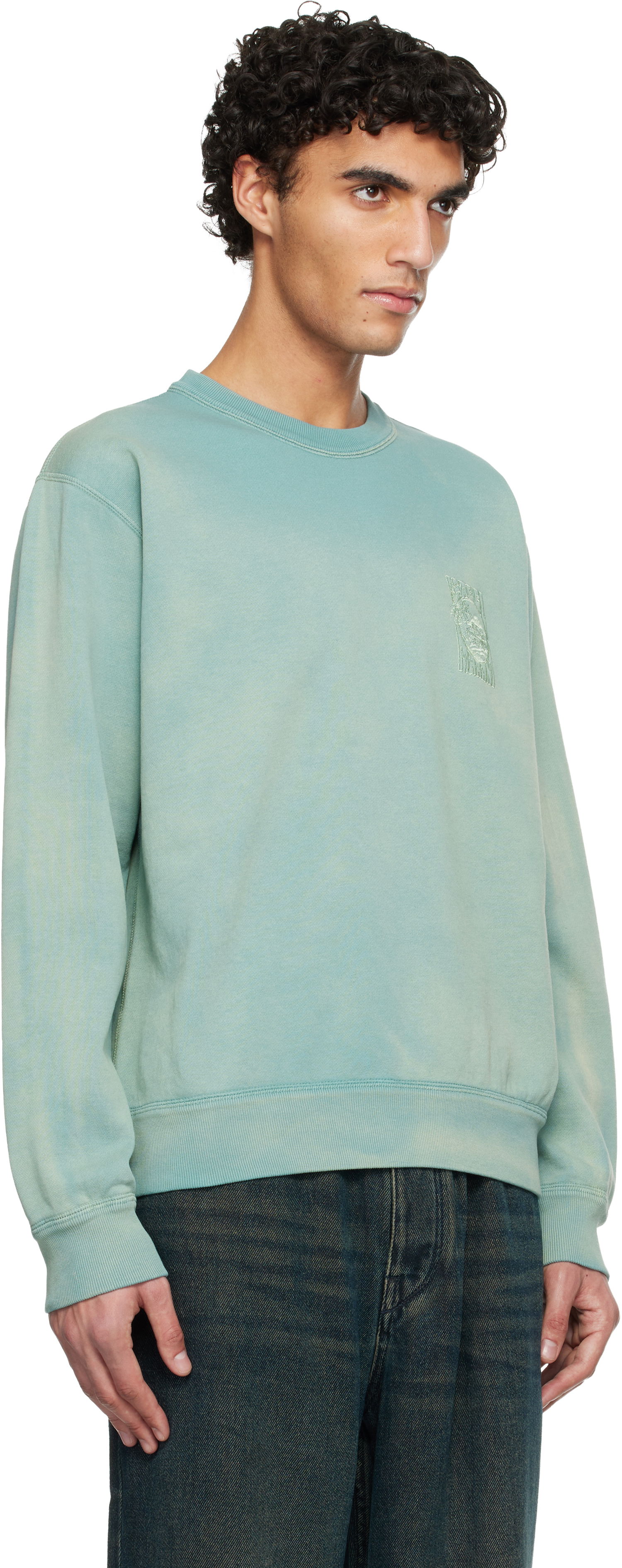 Mikina ISABEL MARANT Mikoy Sweatshirt Tyrkysová | SW0029HA-D1M04H, 1