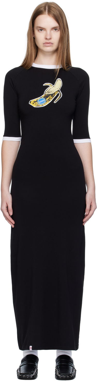Šaty Charles Jeffrey Loverboy Charles Jeffrey LOVERBOY Raglan Baby Tee Midi Dress Čierna | 52060401, 0