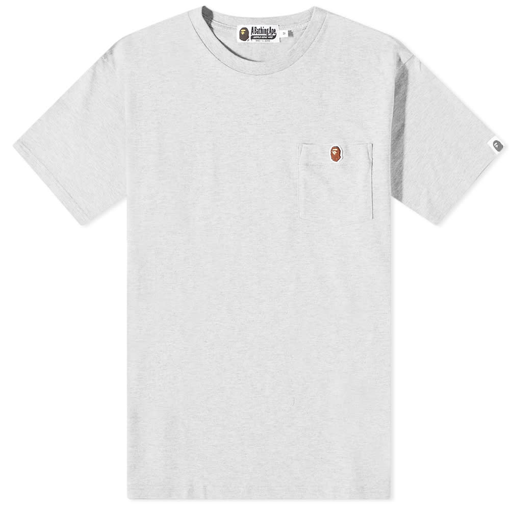 A Bathing Ape Ape Head One Point Pocket Tee