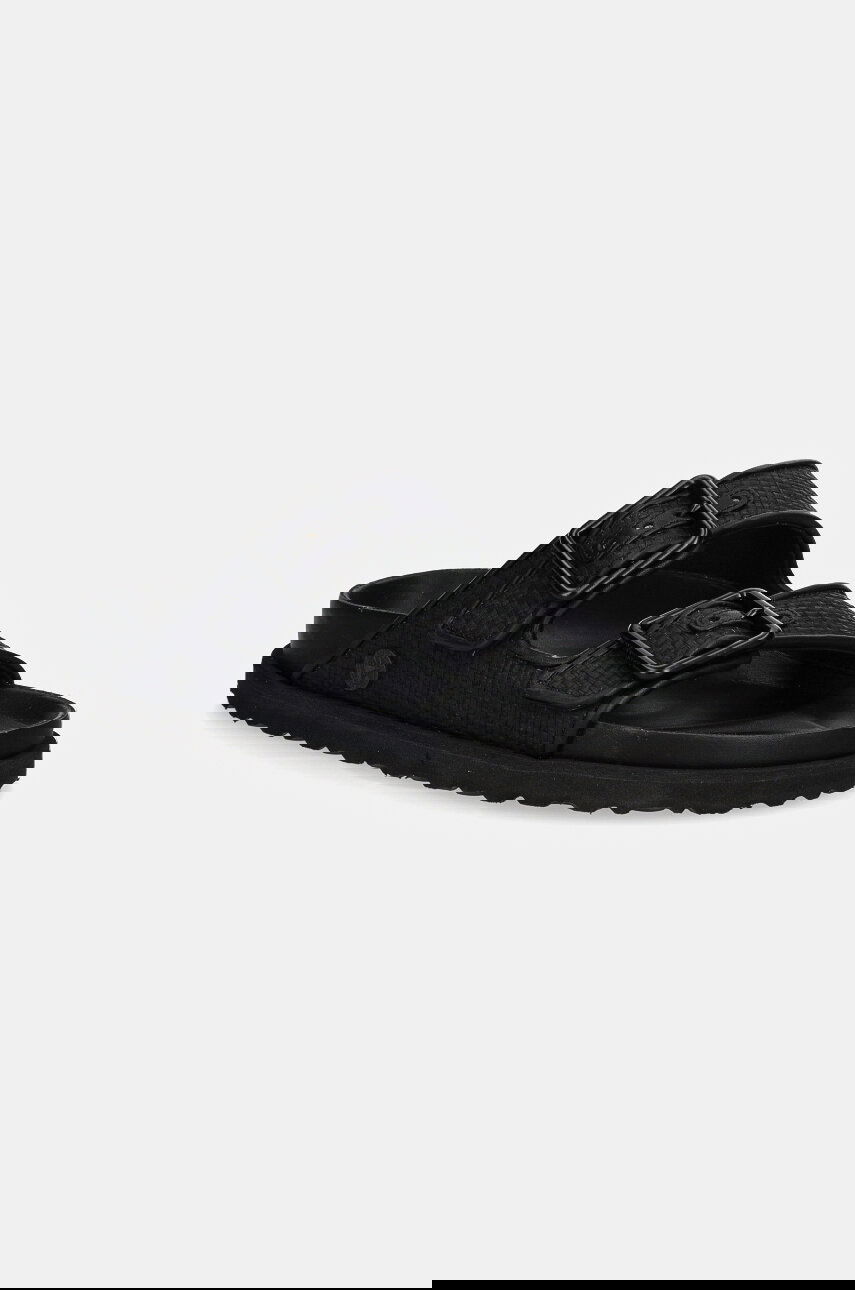 Tenisky a topánky Birkenstock Birkenstock 1774 Arizona Raffia Luxe Slides Čierna | 1028834, 0