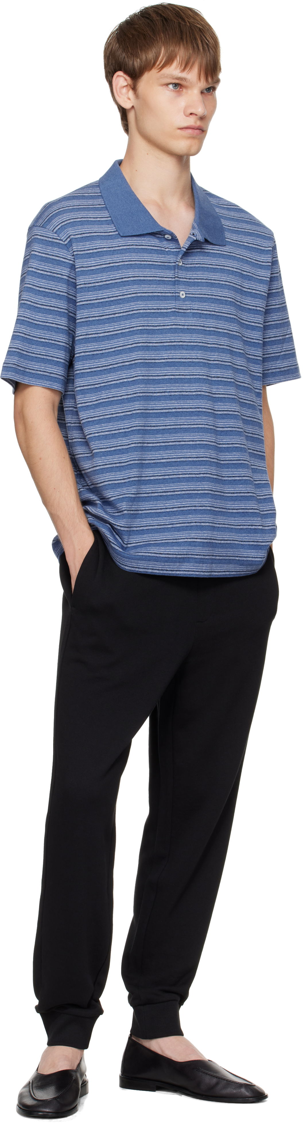 Cotton-Terry Tracksuit Bottoms with Logo Print