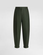 Dolce & Gabbana Linen Turned-Up Cuffs Pants
