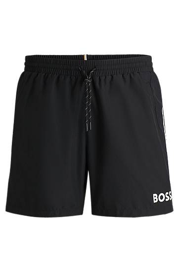 Plavky BOSS BOSS Quick-Drying Swim Shorts with Contrast Details Čierna | 50514429, 0