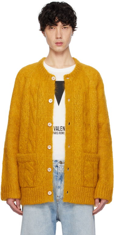 Sveter Valentino Valentino Mohair Cardigan Žltá | 6V3KA04KAPB, 0