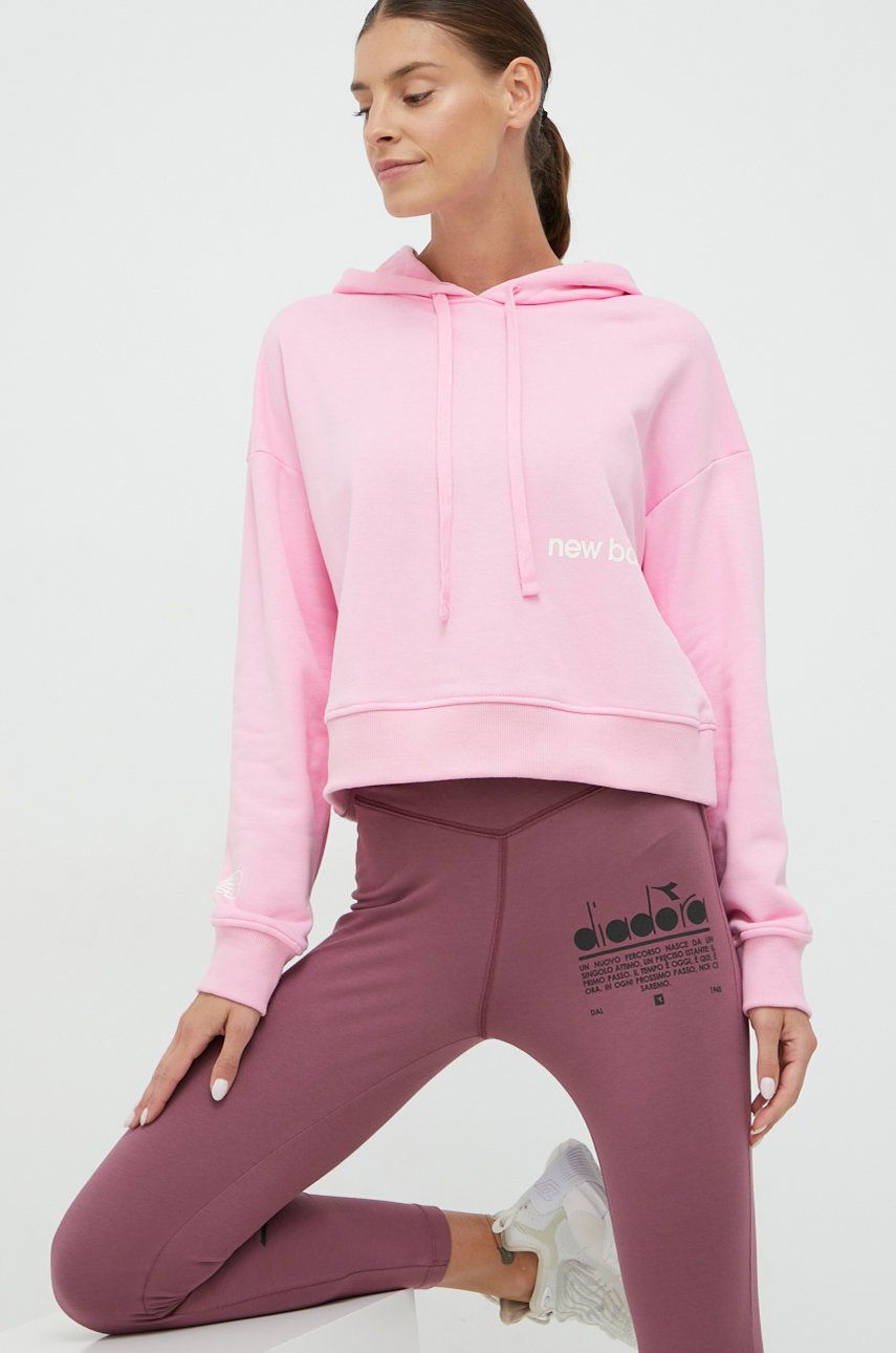 Mikina New Balance Essentials Hoodie Ružová | WT23512OTP, 0