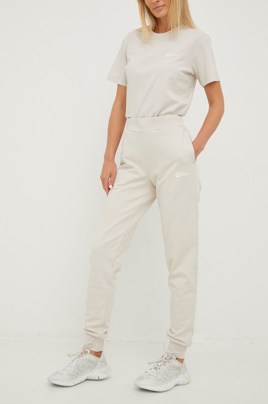Tepláky Jack Wolfskin Sweatpants Béžová | 1507092, 0