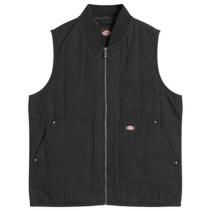 Vesta Dickies Quilted Canvas Vest, Size Large Čierna | DK0A87O4BLK1