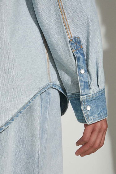 Košeľa VETEMENTS VETEMENTS Inside-Out Relaxed Denim Shirt Modrá | UE64SH500N, 4