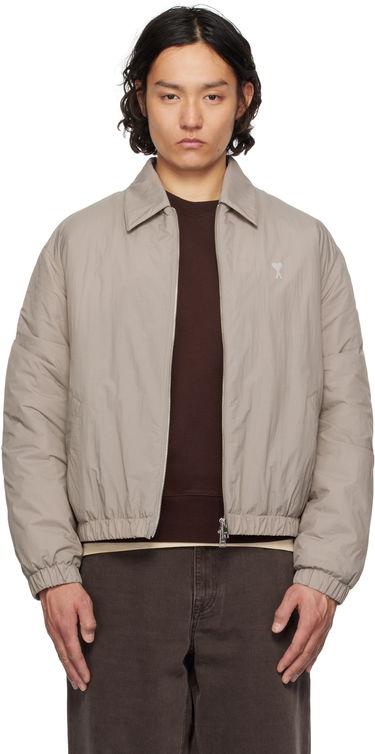 Bomber bunda AMI AMI de Coeur Zipped Jacket Šedá | HJK041.PA0009, 0