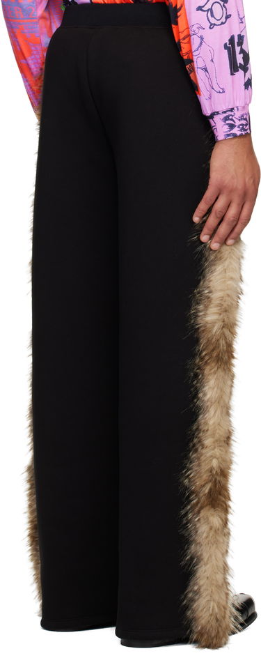 Tepláky Chopova Lowena Chopova Lowena Patched Faux-Fur Sweatpants Čierna | 4065, 2