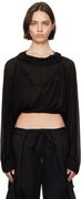 Rick Owens Cropped Hooded Tunic Top
