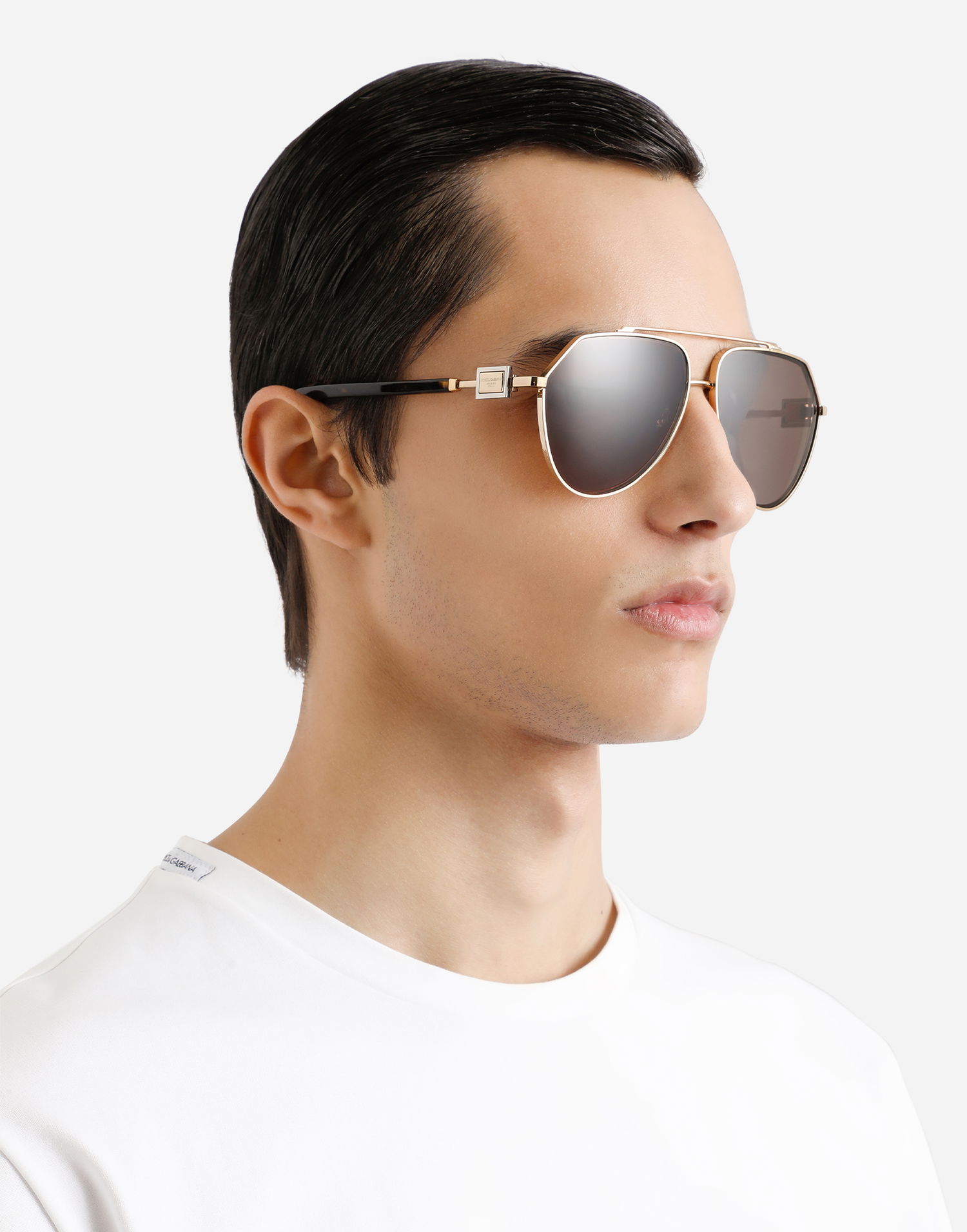 Slnečné okuliare Dolce & Gabbana Dolce & Gabbana Smart Aviator Sunglasses Metalická | VG2315VM2739V000, 1