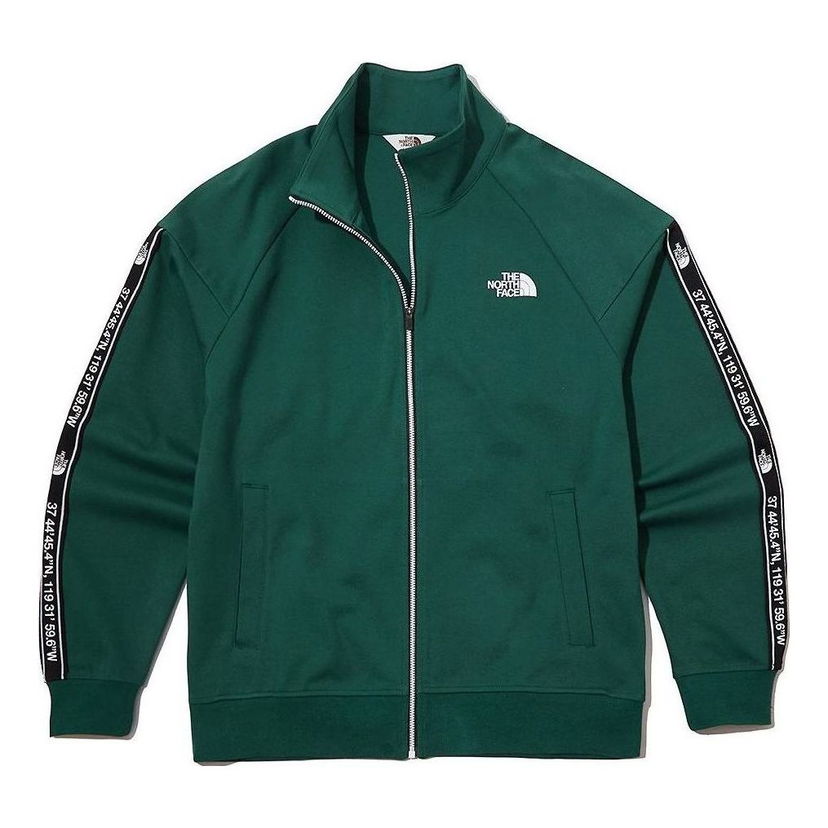 Bunda The North Face Track Jacket With Logo Embroidery Zelené | NJ5JL50K