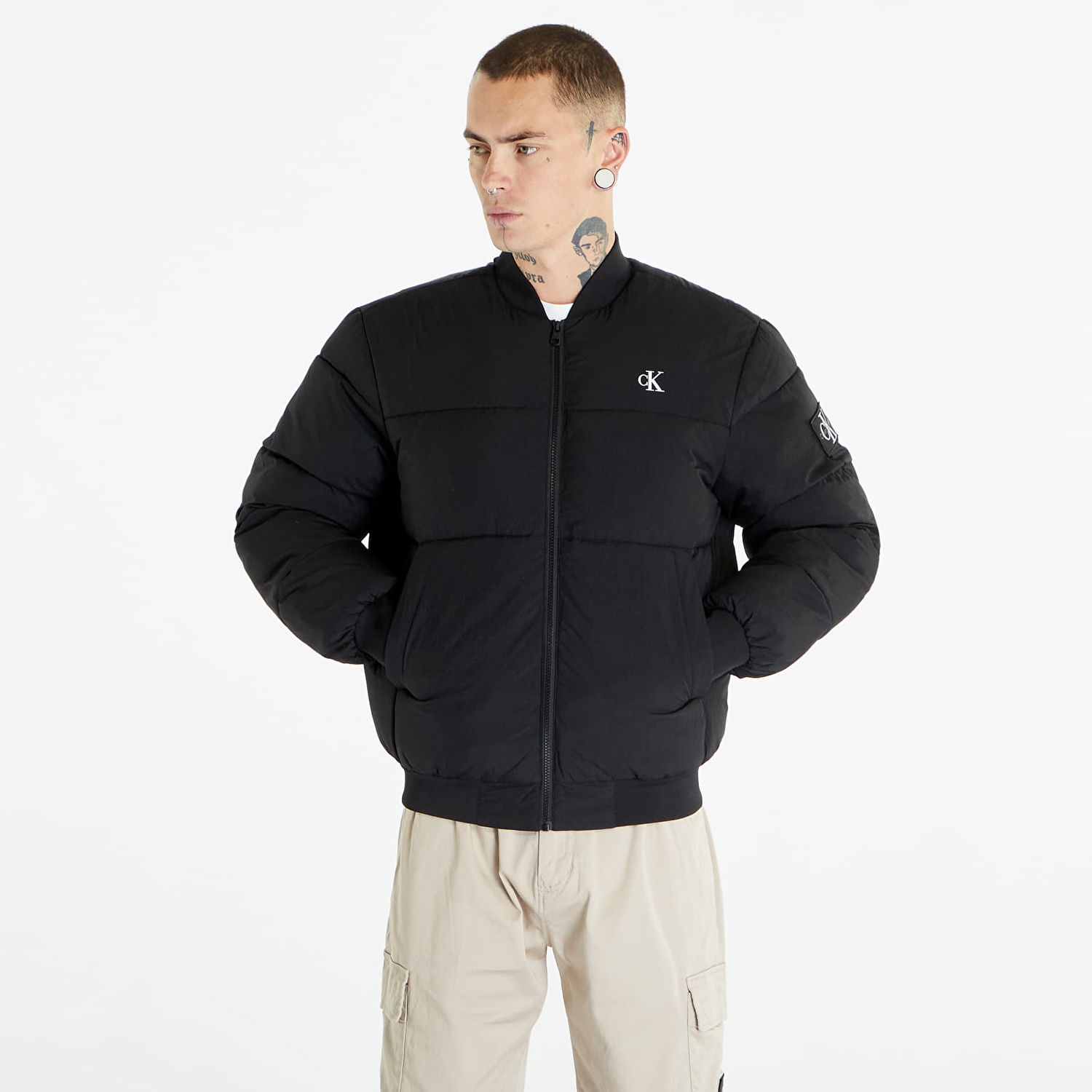 Bomber bunda CALVIN KLEIN Jeans Commercial Bomber Jacket Black Čierna | J30J324072 BEH, 0