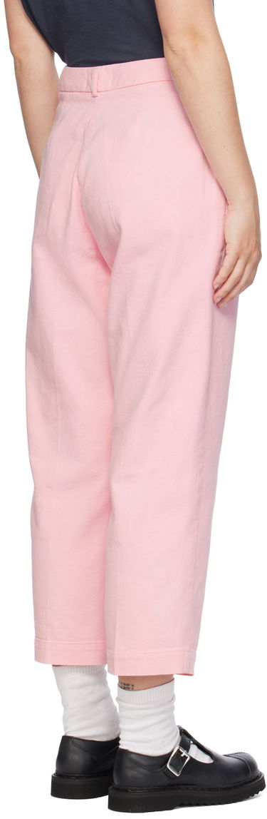 Nohavice YMC Market Pleated Trousers Ružová | Q4WMB, 2