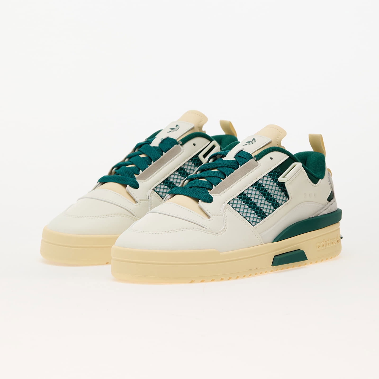 Forum Mid Low Ivory/ Off White/ Collegiate Green