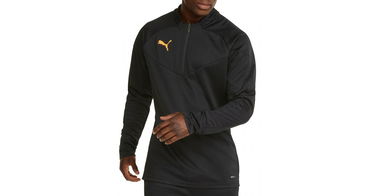 Sveter Puma Puma individualFINAL Training 1/4 Zip Top Čierna | 65795045, 1