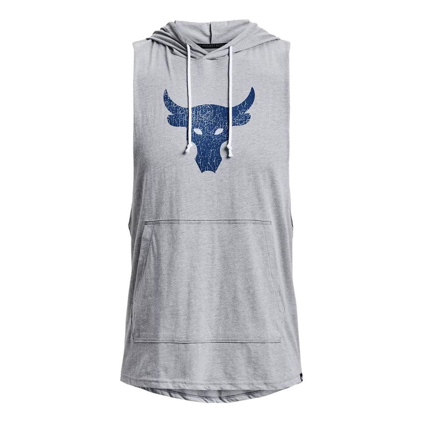 Tielko Under Armour Project Rock Bull Sleeveless Hoodie Šedá | 1376939-035