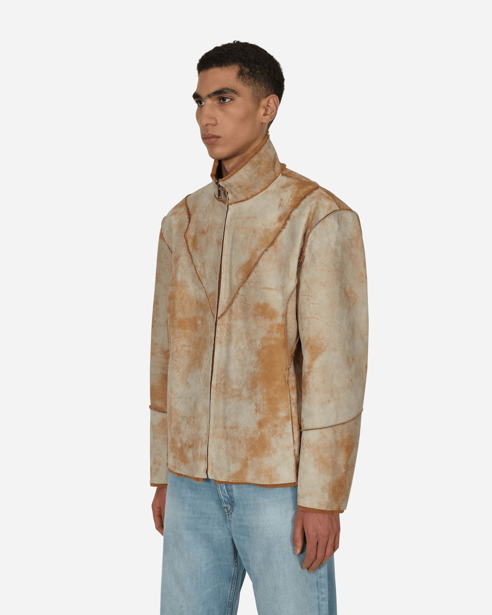 Leather Sherpa Jacket