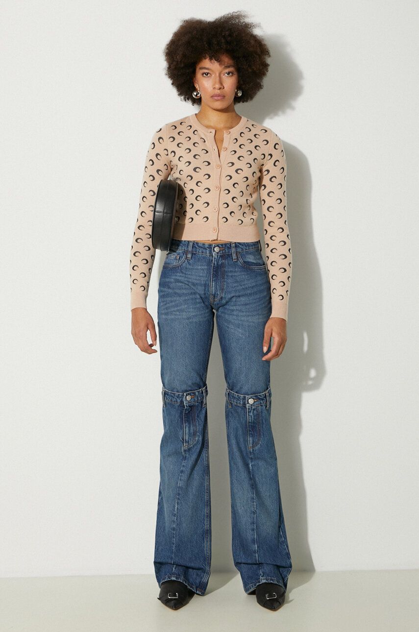 Džínsy Coperni Open Knee High-Waist Jeans Modrá | COPP55252, 1