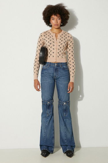 Džínsy Coperni Open Knee High-Waist Jeans Modrá | COPP55252, 1