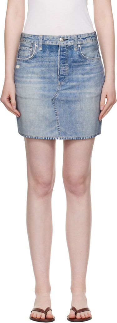 Sukňa rag & bone rag & bone Miramar Ponte Miniskirt Modrá | WCW25PB0030703, 0