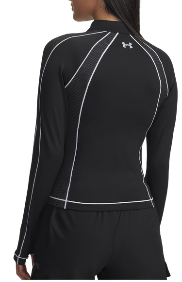 Tričko Under Armour ColdGear Textured 1/2 Zip Long Sleeve Performance Top Čierna | 6003998-003, 2