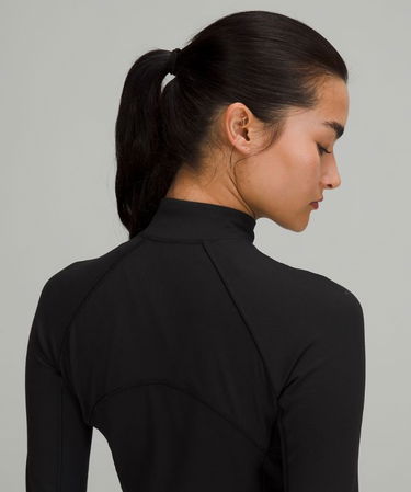 Mikina lululemon It's Rulu Cropped Half-Zip Running Top Čierna | prod10641685, 5