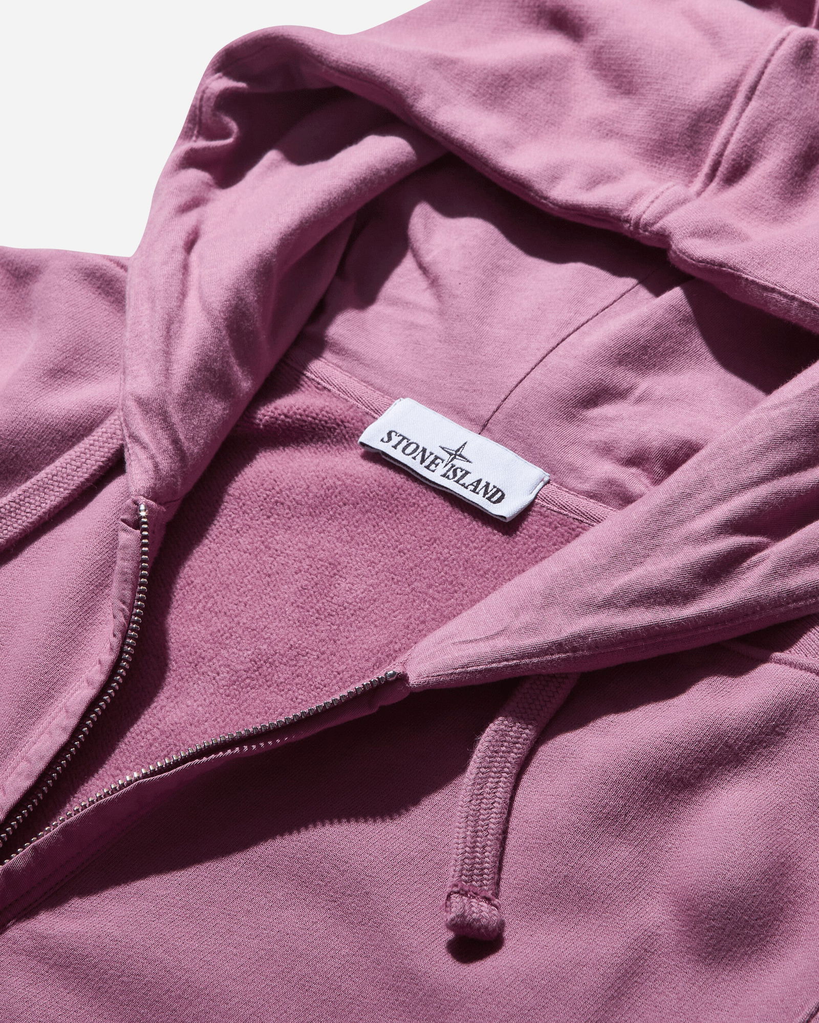 Brushed Organic Cotton Fleece Zip Up Hoodie