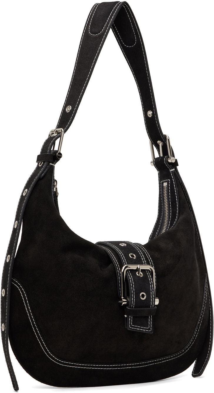 Kabelka OSOI Suede Shoulder Bag With Buckle Čierna | 24FWB05004022, 1