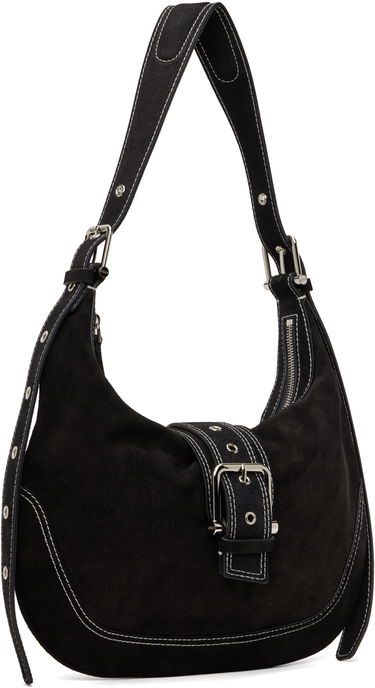 Kabelka OSOI Suede Shoulder Bag With Buckle Čierna | 24FWB05004022, 1