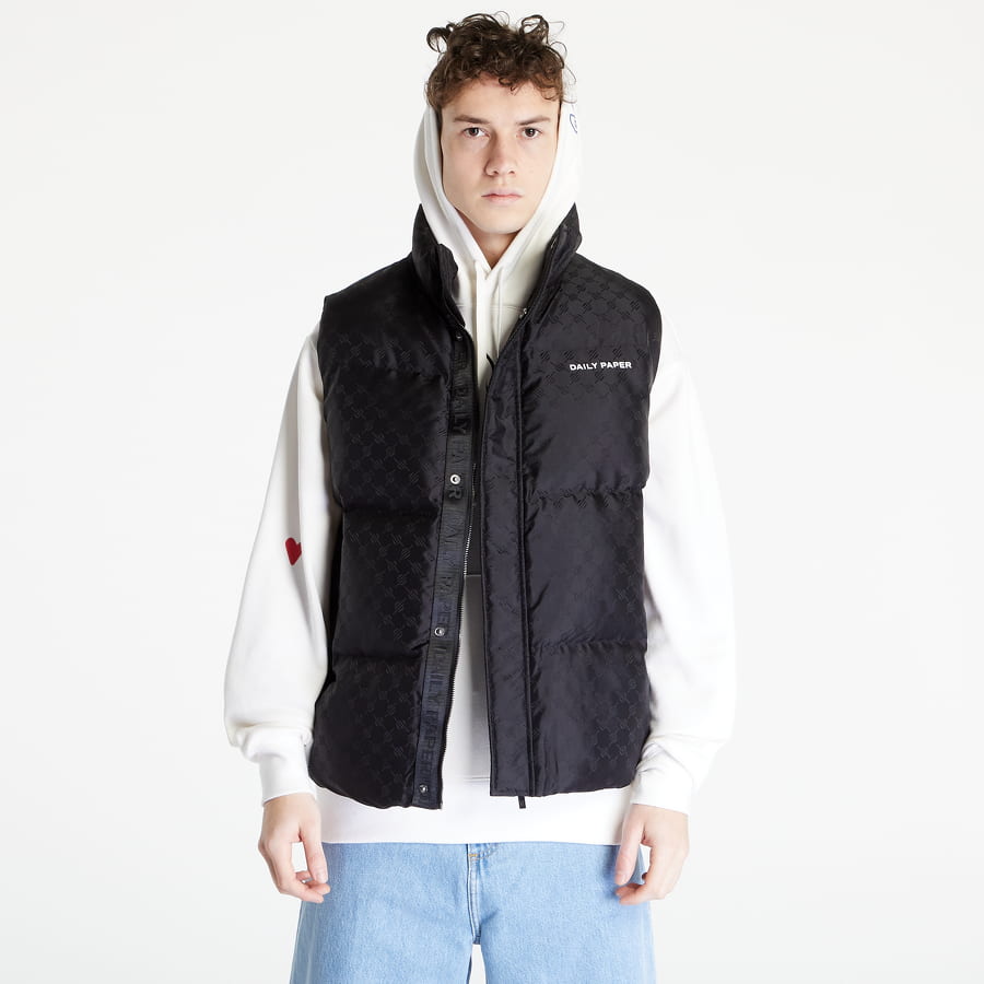 Vesta DAILY PAPER Pondo Bodywarmer Monogram Vest Čierna | 2311288, 0