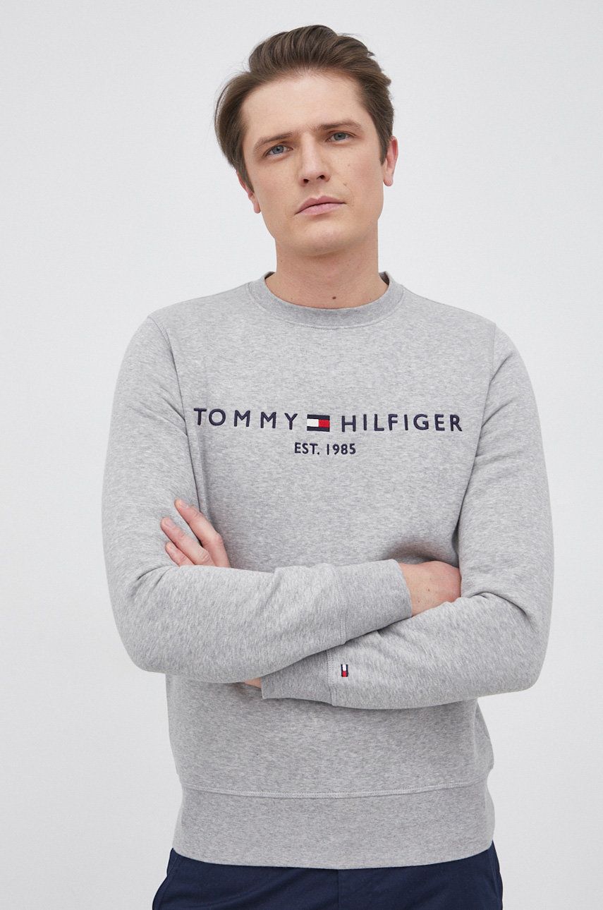 Sveter Tommy Hilfiger Tommy Hilfiger Sweatshirt Šedá | MW0MW11596.PPYY, 0