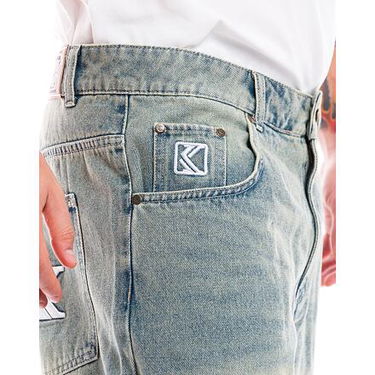 Šortky Karl Kani Karl Kani OG Denim Baggy Jorts W30 Modrá | KK60100001, 4